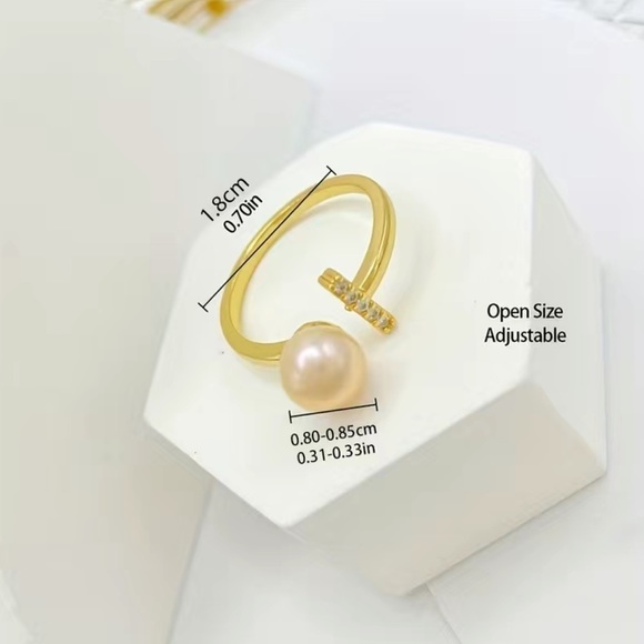 Freshwater Pearl T Ring - Picture 5 of 5